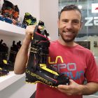 ISPO 2019 La Sportiva Scorpius mit Wolfgang Hell Bild Karl Posch SKIMO Austria ISPO 2019 La Sportiva Scorpius mit Wolfgang Hell Bild Karl Posch SKIMO Austria