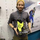 ISPO 2019 Scarpa Alien mit Thomas Miedl Bild Karl Posch SKIMO Austria