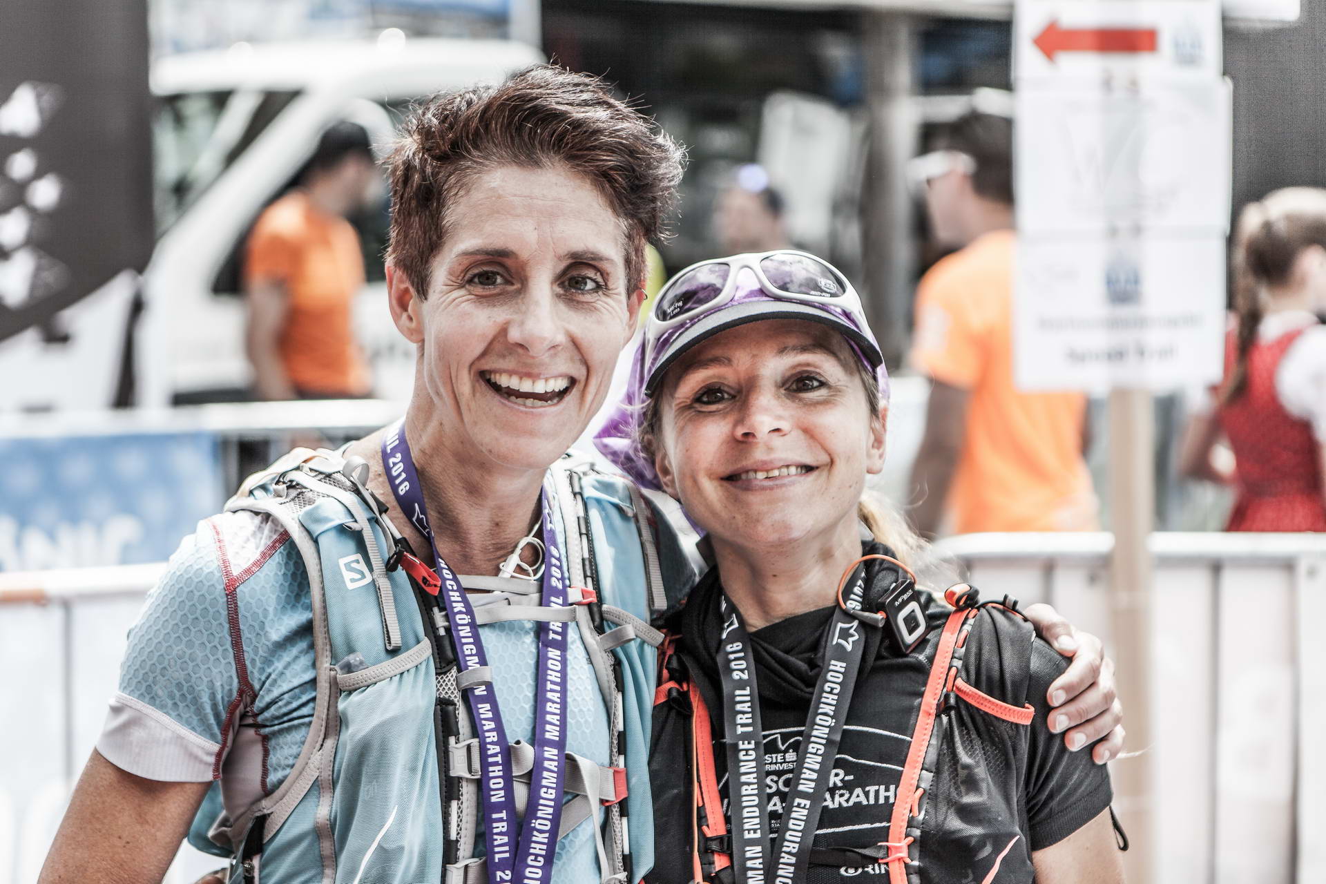Siegerinnen unter sich – Cilly Schreyer Königin des Marathon Trail und Laetitia Pitis Gewinnerin des Endurance Trail beim Hochkönigman 2016