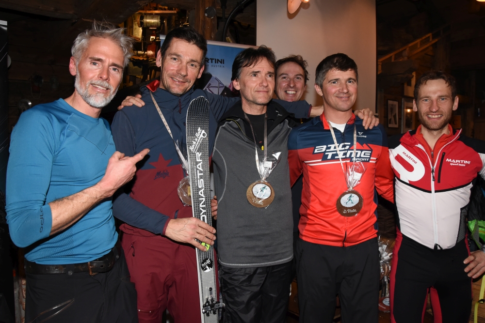 Masters-Podium im Vertical: Reinhard Hurth vor Hermann Dagn (links) und Sepp Streitberger (rechts)