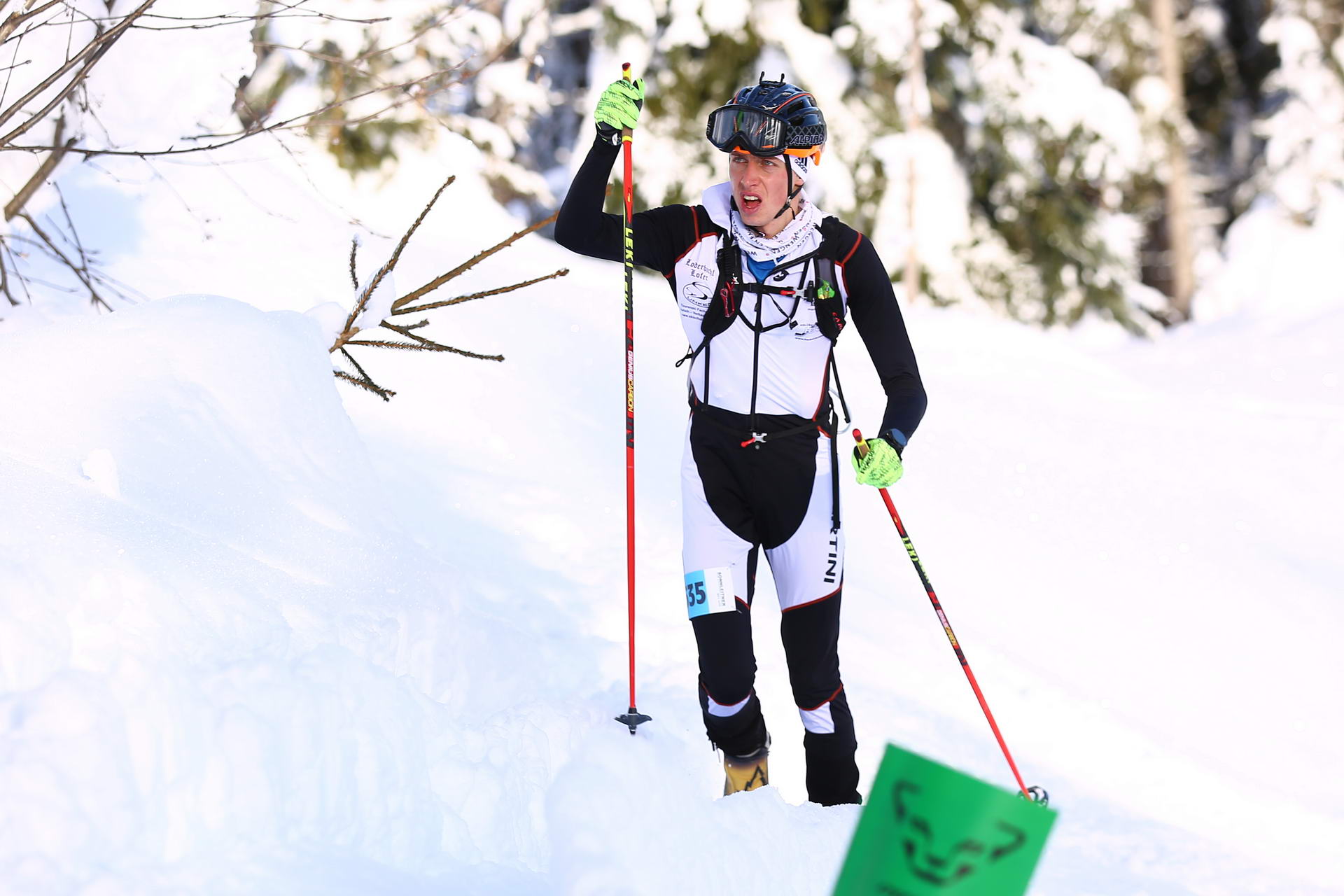 BISCHOFSHOFEN, AUSTRIA - JANUARY 20: ISMF World Cup Individual Race on January 20, 2019 in Bischofshofen, Austria.