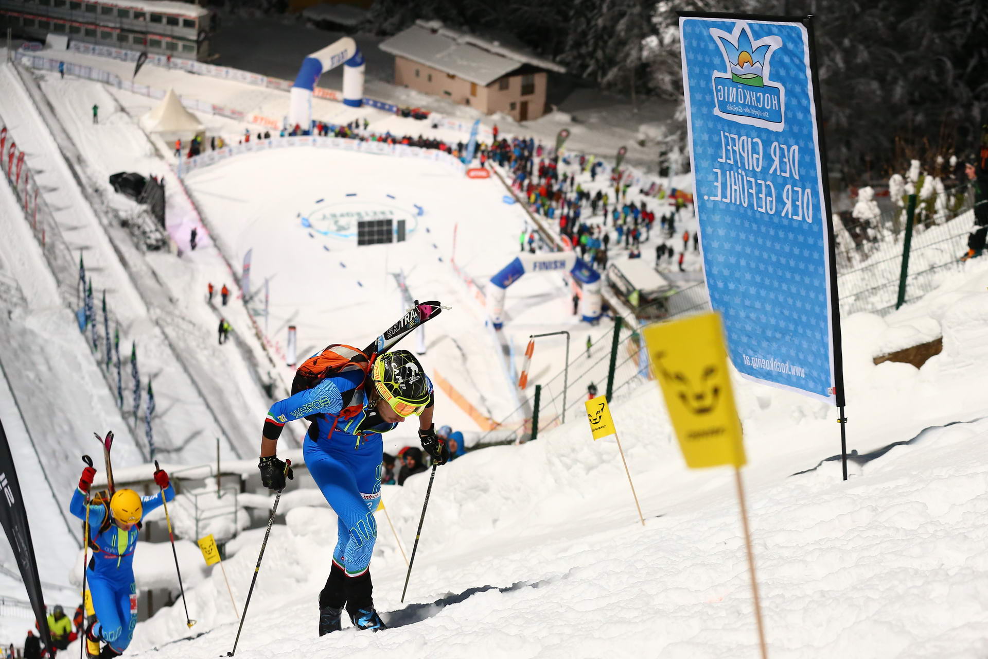 SALZBURG, AUSTRIA - JANUARY 18: Nicolo Canclini of Italy during ISMF World Cup Sprint Race at Paul Ausserleitner Schanze on January 18, 2019 in Salzburg, Austria.