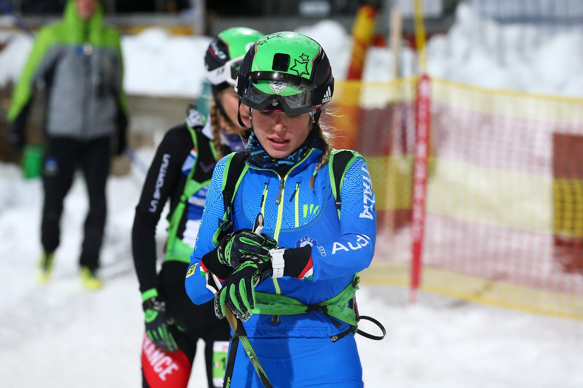 SALZBURG, AUSTRIA - JANUARY 18: Alba de Silvestro of Italy during ISMF World Cup Sprint Race at Paul Ausserleitner Schanze on January 18, 2019 in Salzburg, Austria.
