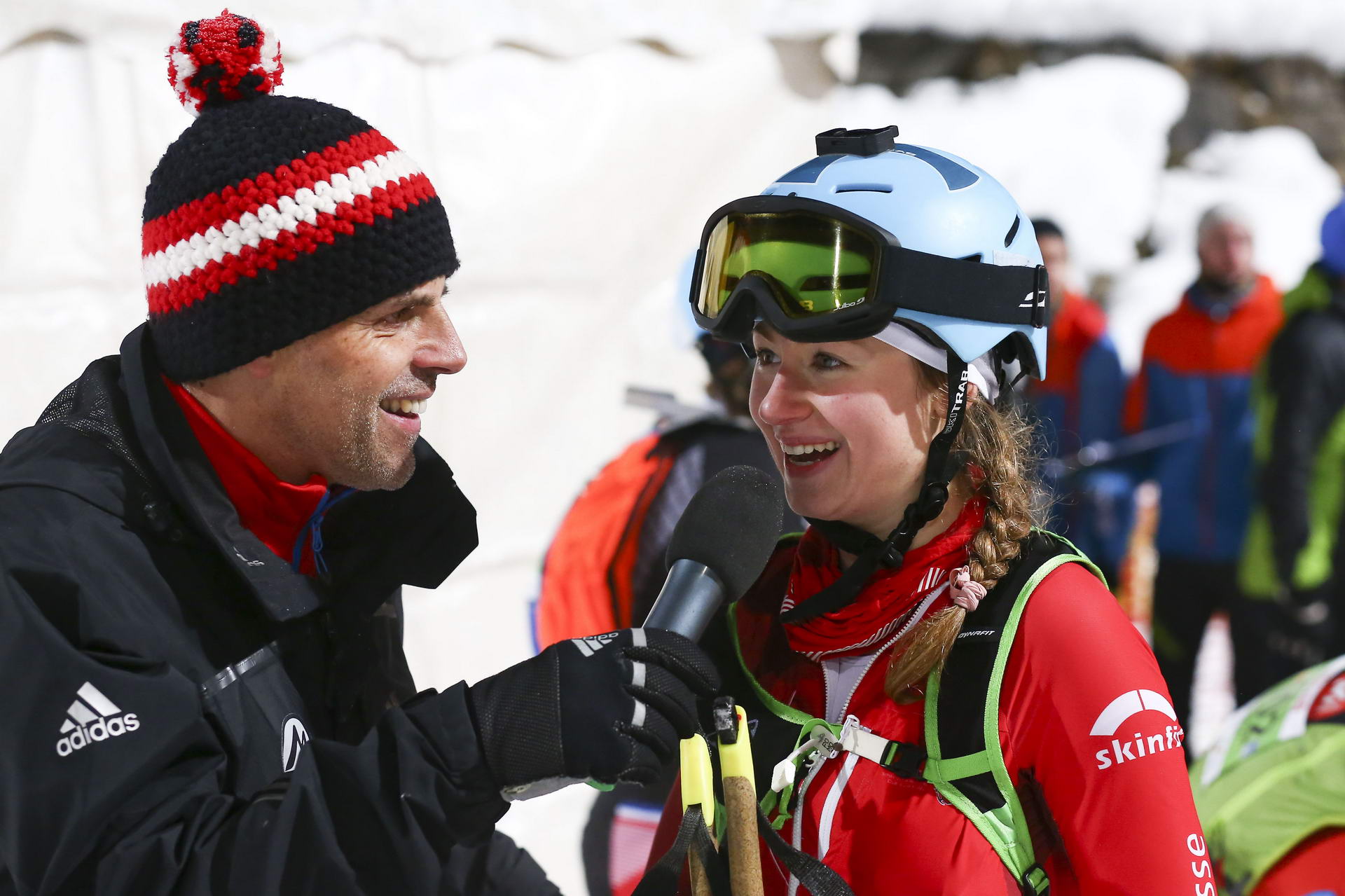 SALZBURG, AUSTRIA - JANUARY 18: Marianne Fatton of Switzerland during ISMF World Cup Sprint Race at Paul Ausserleitner Schanze on January 18, 2019 in Salzburg, Austria.