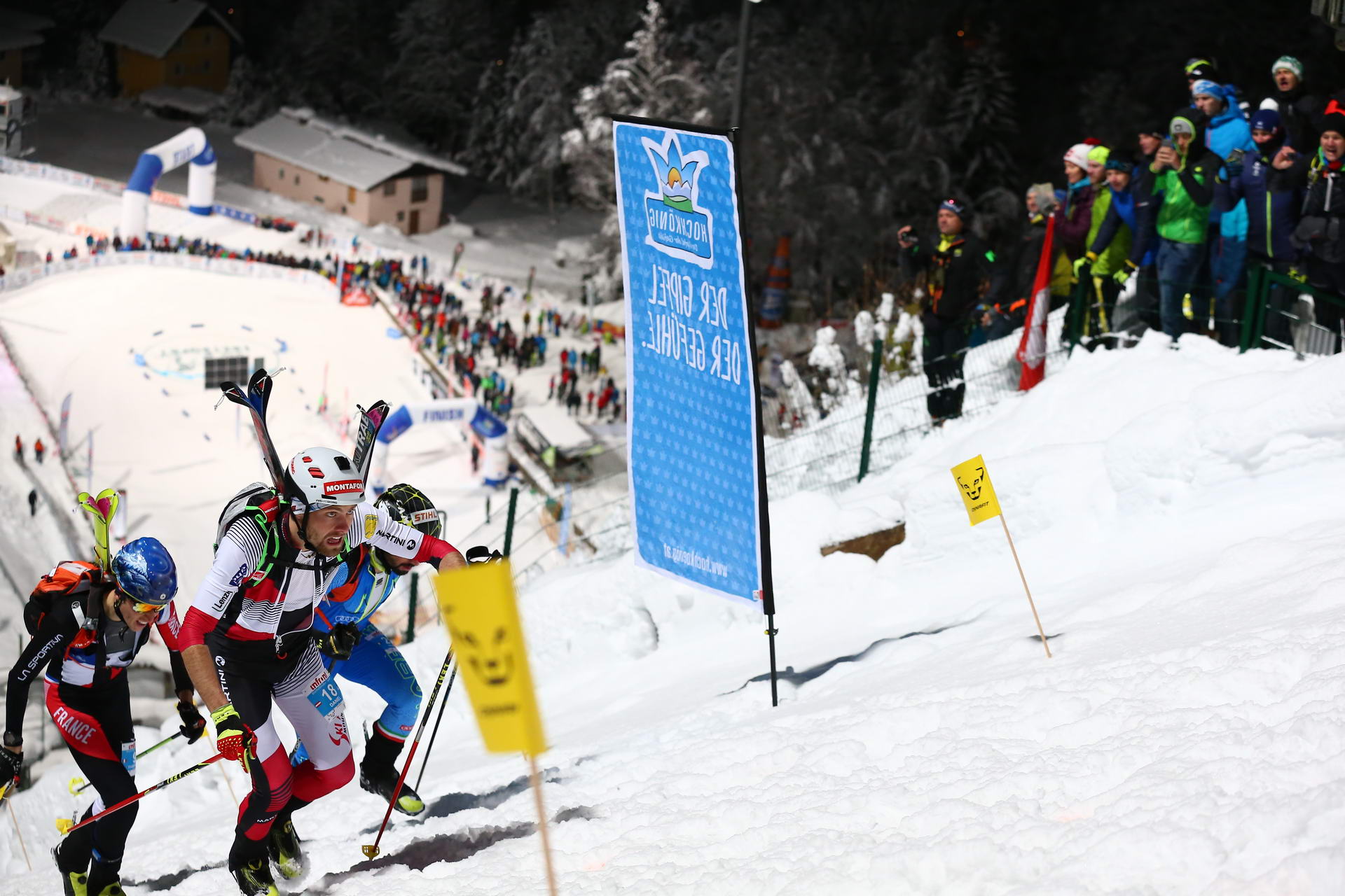 SALZBURG, AUSTRIA - JANUARY 18: Daniel Zugg of Austria during ISMF World Cup Sprint Race at Paul Ausserleitnerschanze on January 18, 2019 in Salzburg, Austria.