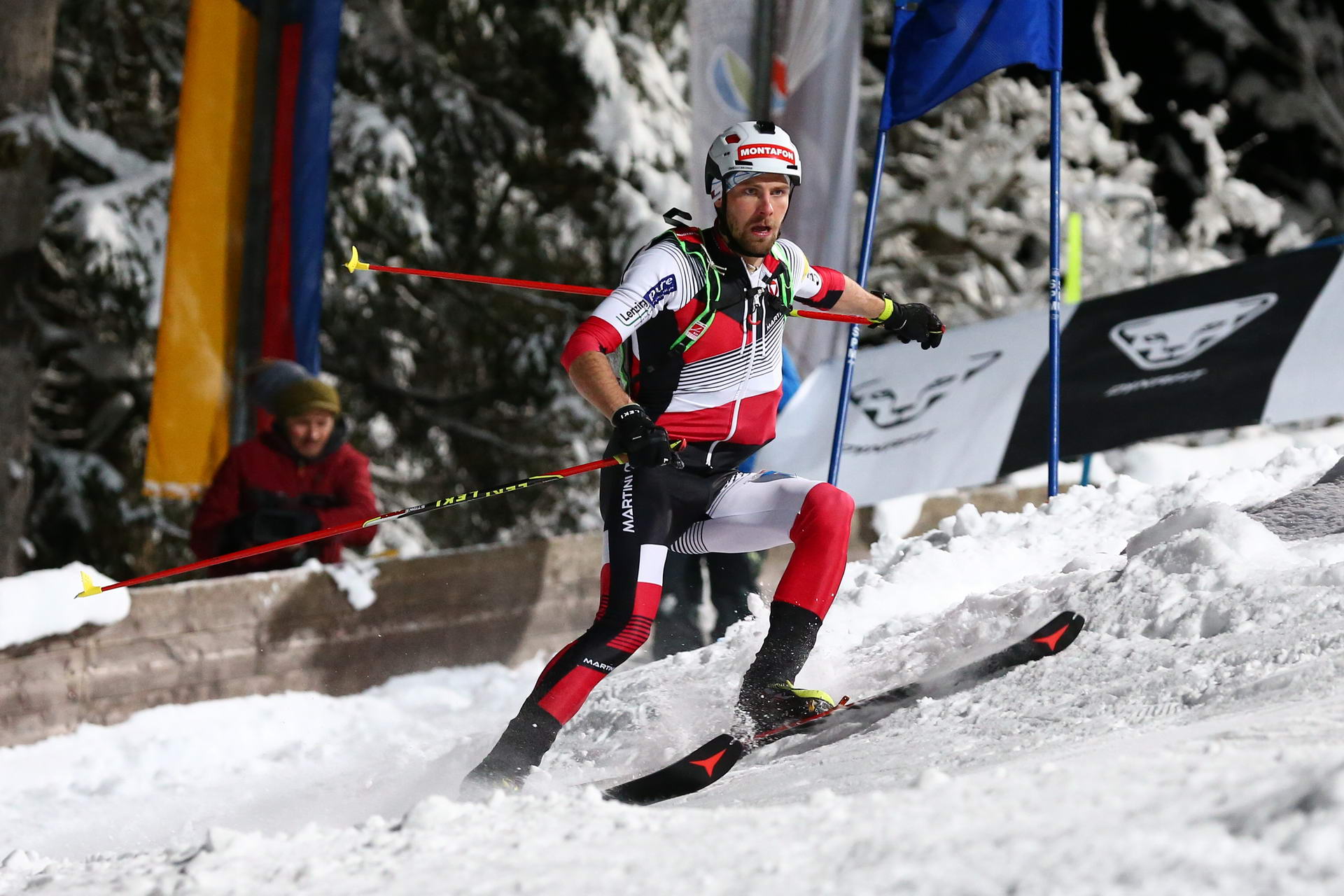 SALZBURG, AUSTRIA - JANUARY 18: Daniel Zugg of Austria during ISMF World Cup Sprint Race at Paul Ausserleitner Schanze on January 18, 2019 in Salzburg, Austria.