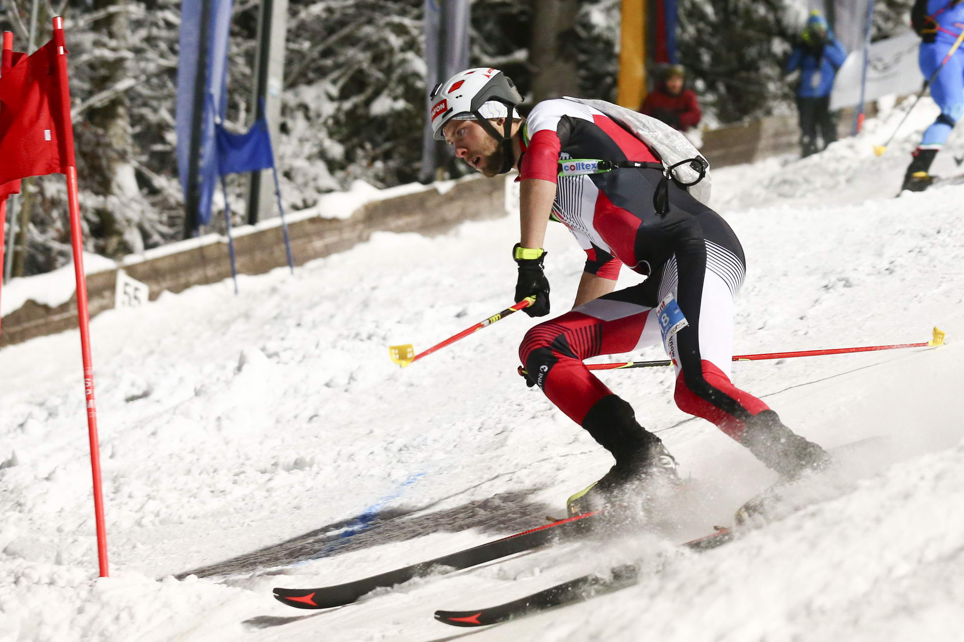 SALZBURG, AUSTRIA - JANUARY 18: Daniel Zugg of Austria during ISMF World Cup Sprint Race at Paul Ausserleitner Schanze on January 18, 2019 in Salzburg, Austria.