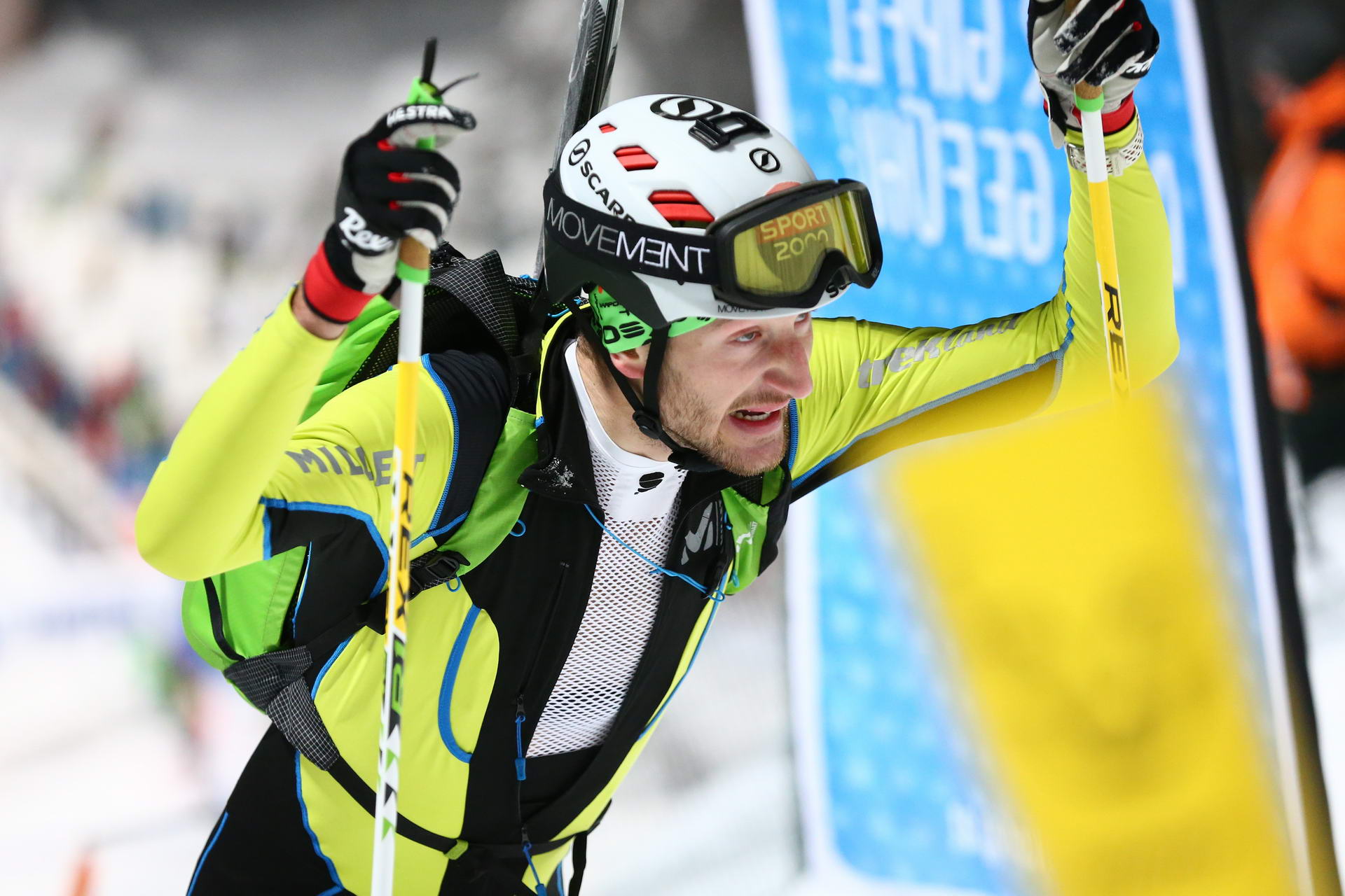 SALZBURG, AUSTRIA - JANUARY 18: Jakub Siarnik of Slovakia during ISMF World Cup Sprint Race at Paul Ausserleitner Schanze on January 18, 2019 in Salzburg, Austria.