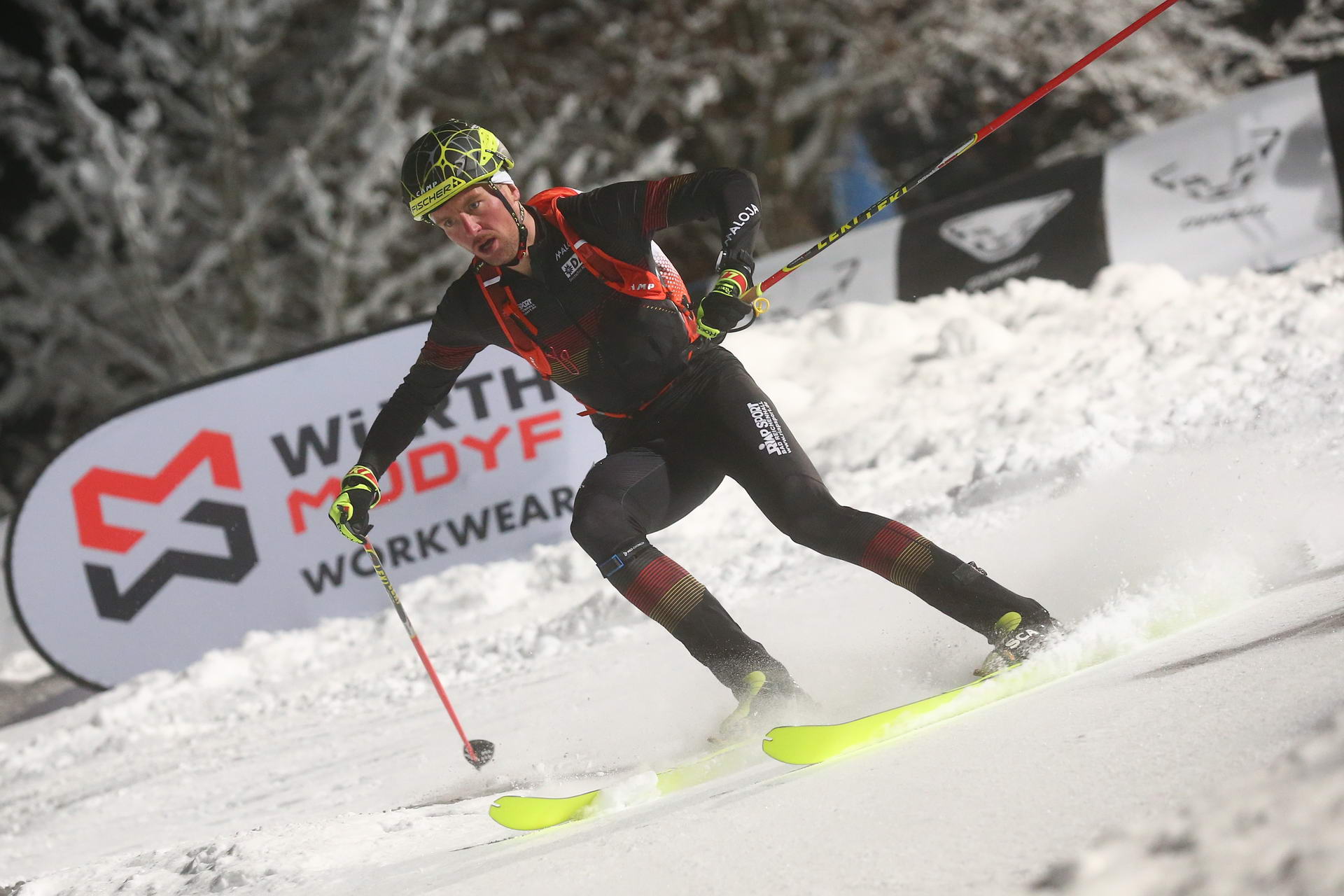 SALZBURG, AUSTRIA - JANUARY 18: Josef Huber of Germany during ISMF World Cup Sprint Race at Paul Ausserleitner Schanze on January 18, 2019 in Salzburg, Austria.