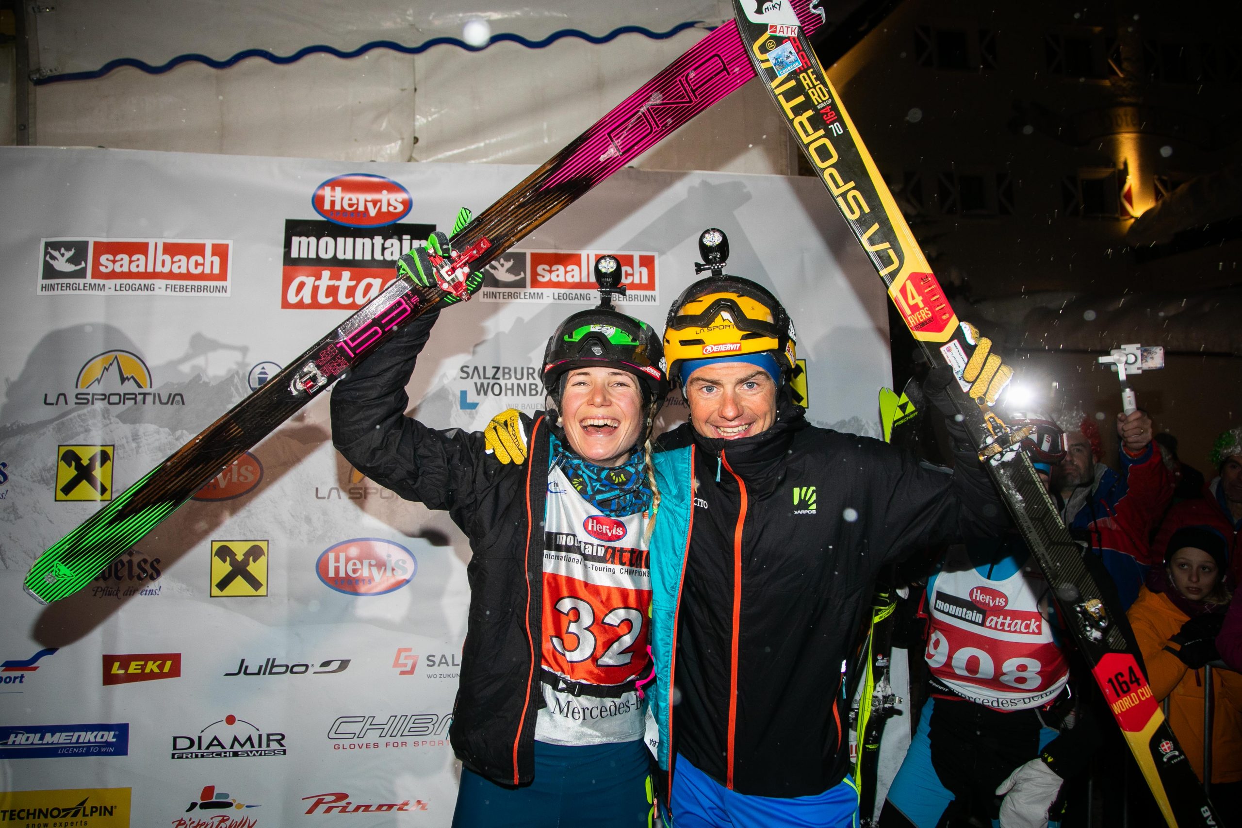 Alba De Silvestro, Michele Boscacci, Sieger Marathon, Mountain Attack 2019, Salzburg, © www.wildbild.at