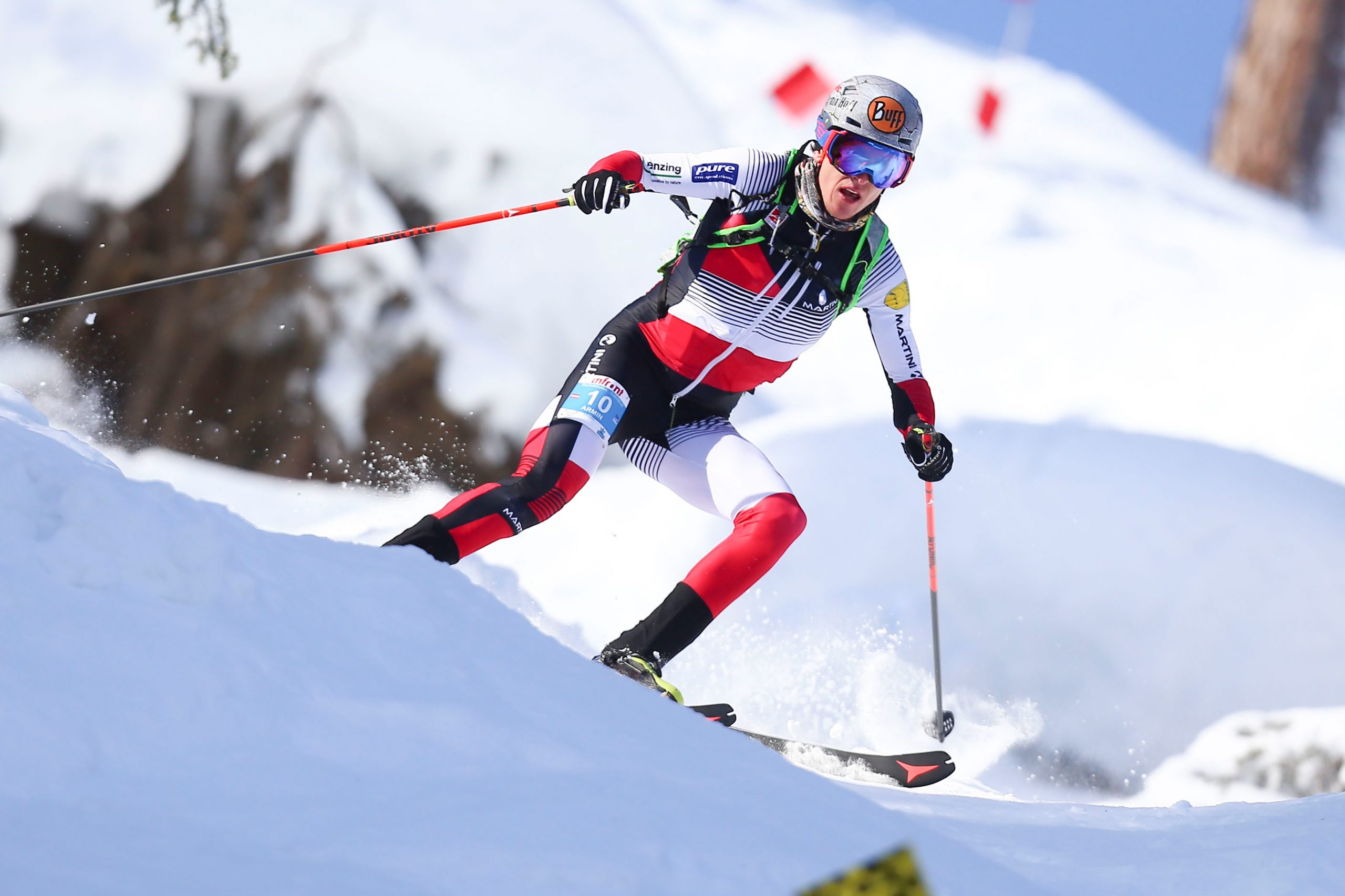 BISCHOFSHOFEN, AUSTRIA - JANUARY 20: Armin Hoefl of Austria during ISMF World Cup Individual Race on January 20, 2019 in Bischofshofen, Austria.