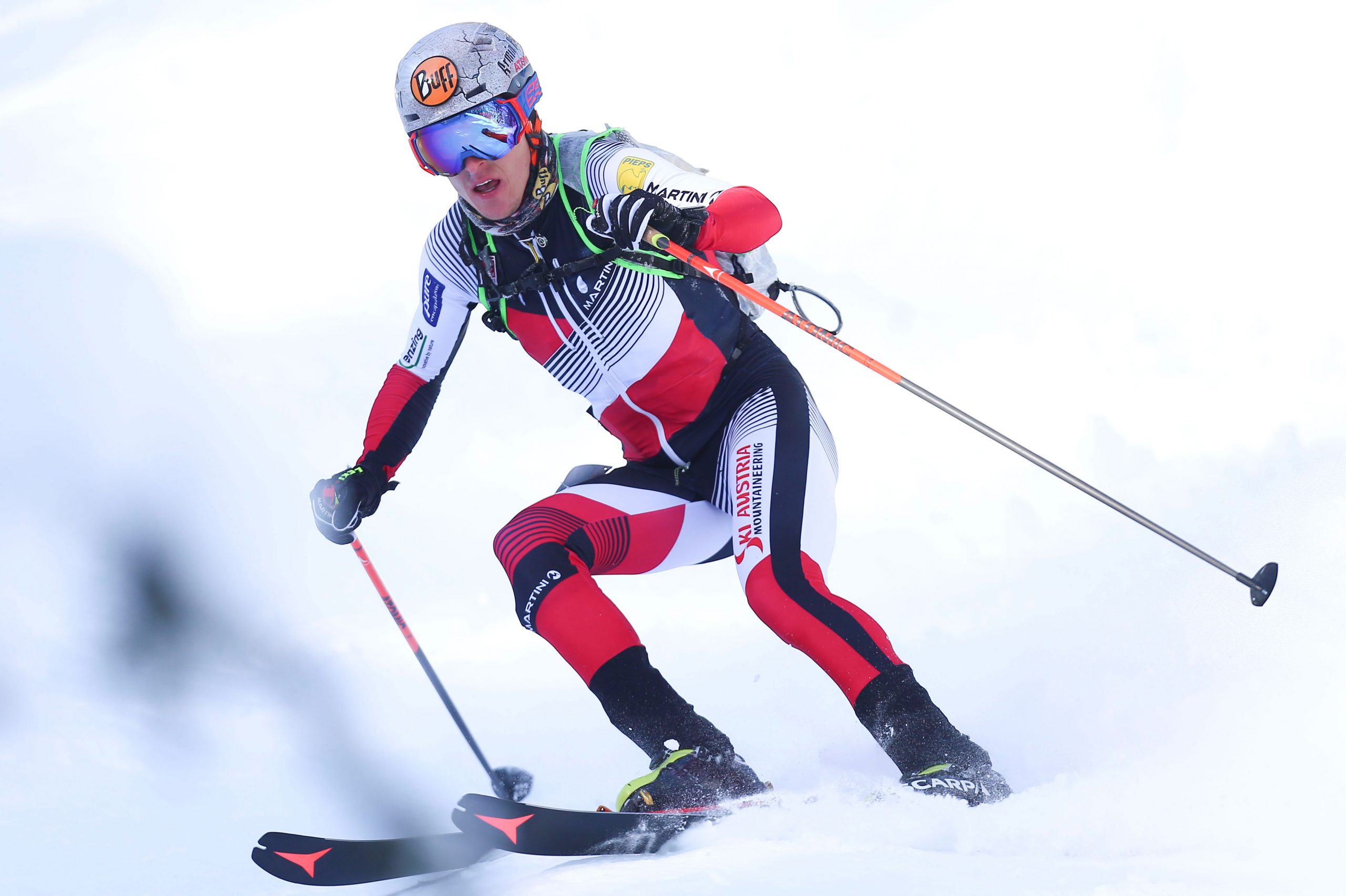 BISCHOFSHOFEN, AUSTRIA - JANUARY 20: Armin Hoefl of Austria during ISMF World Cup Individual Race on January 20, 2019 in Bischofshofen, Austria.