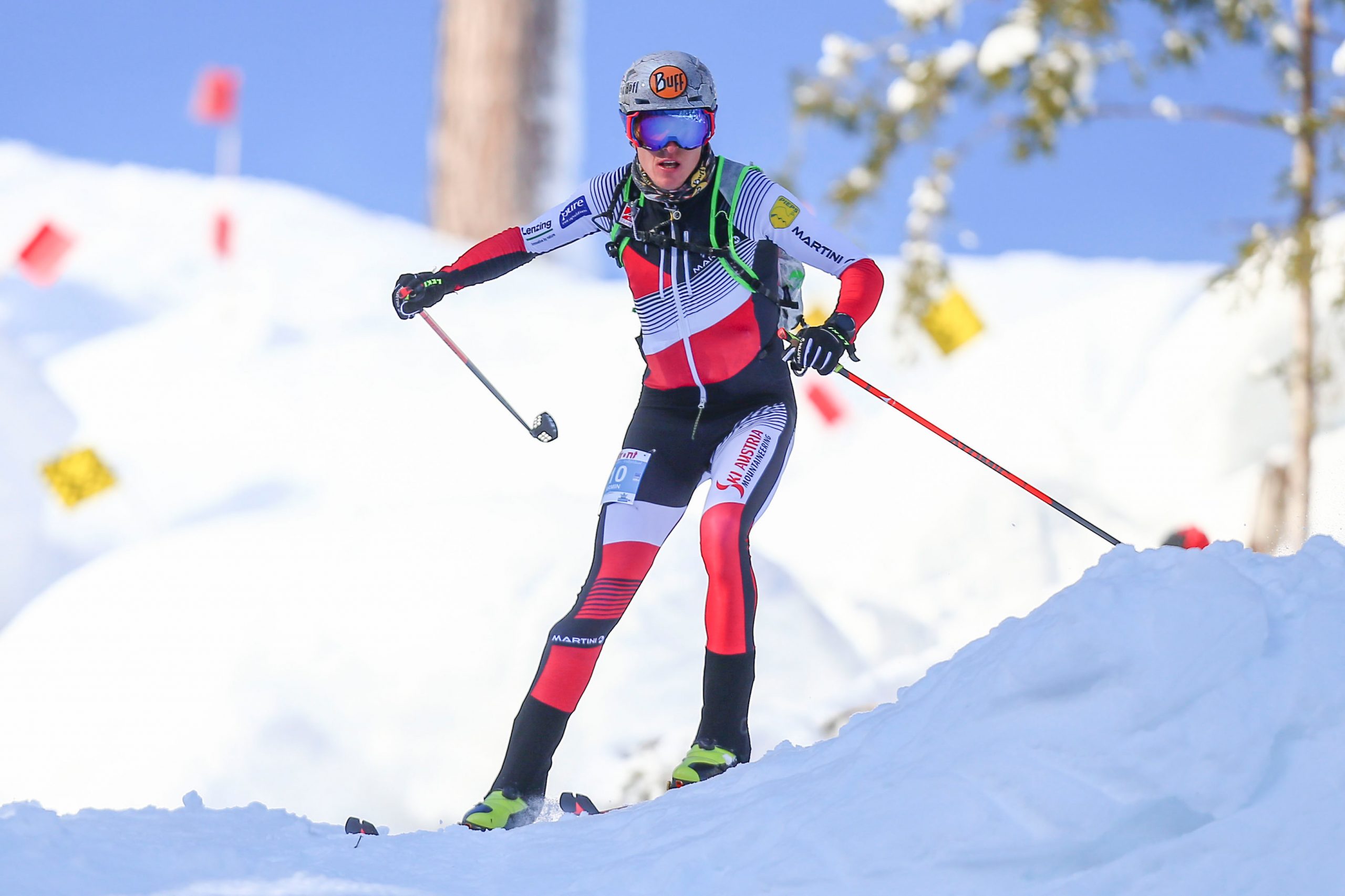 BISCHOFSHOFEN, AUSTRIA - JANUARY 20: Armin Hoefl of Austria during ISMF World Cup Individual Race on January 20, 2019 in Bischofshofen, Austria.