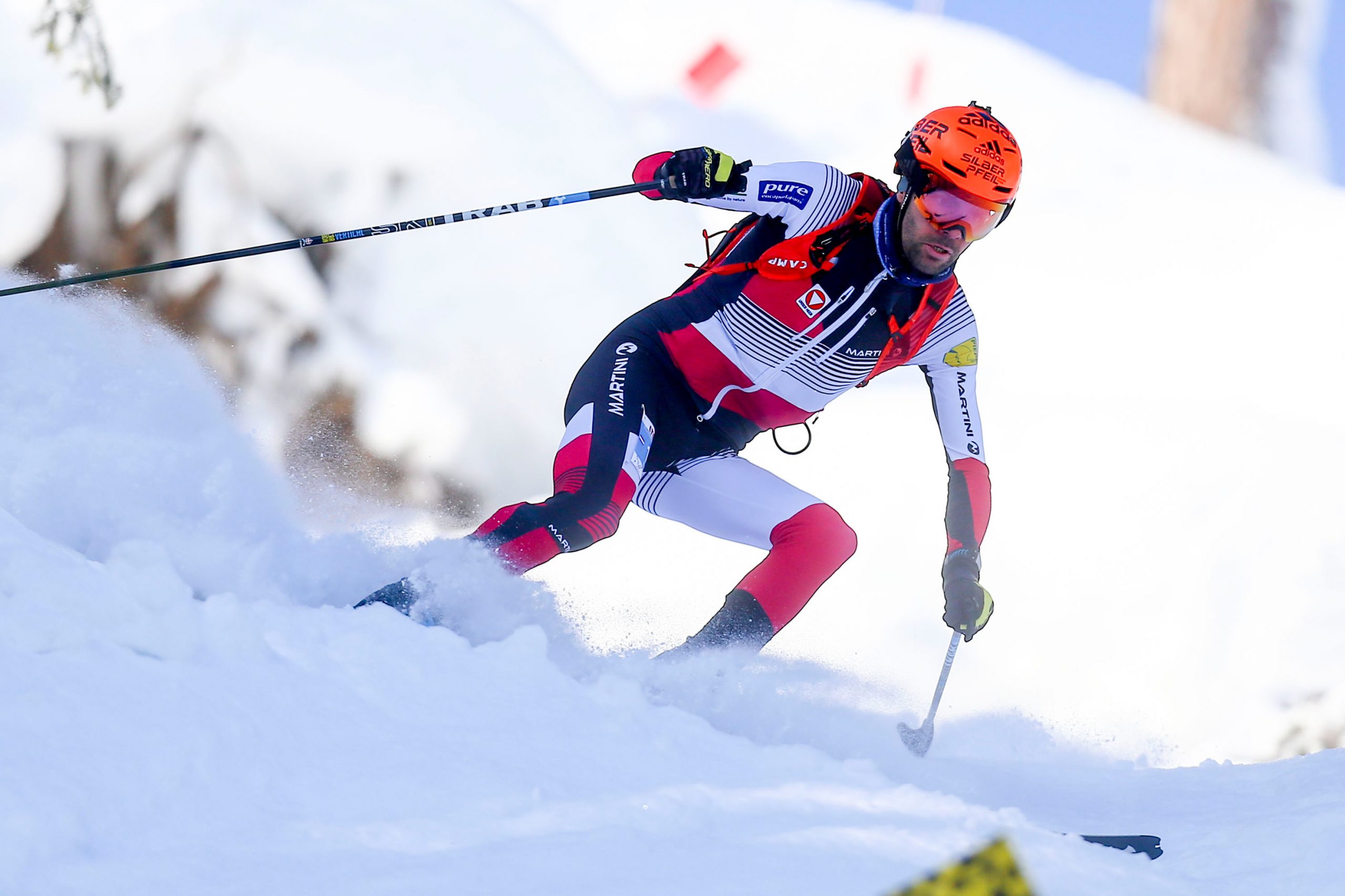 BISCHOFSHOFEN, AUSTRIA - JANUARY 20: Jakob Herrmann of Austria during ISMF World Cup Individual Race on January 20, 2019 in Bischofshofen, Austria.