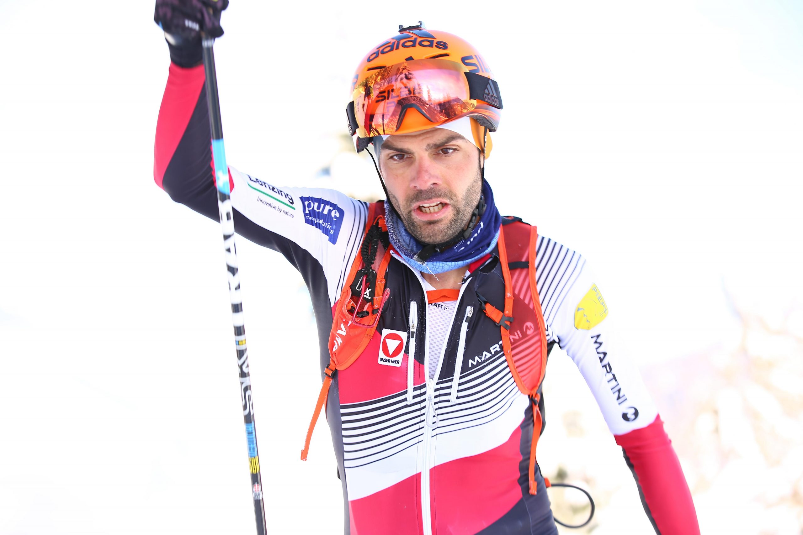 BISCHOFSHOFEN, AUSTRIA - JANUARY 20: Jakob Herrmann of Austria during ISMF World Cup Individual Race on January 20, 2019 in Bischofshofen, Austria.