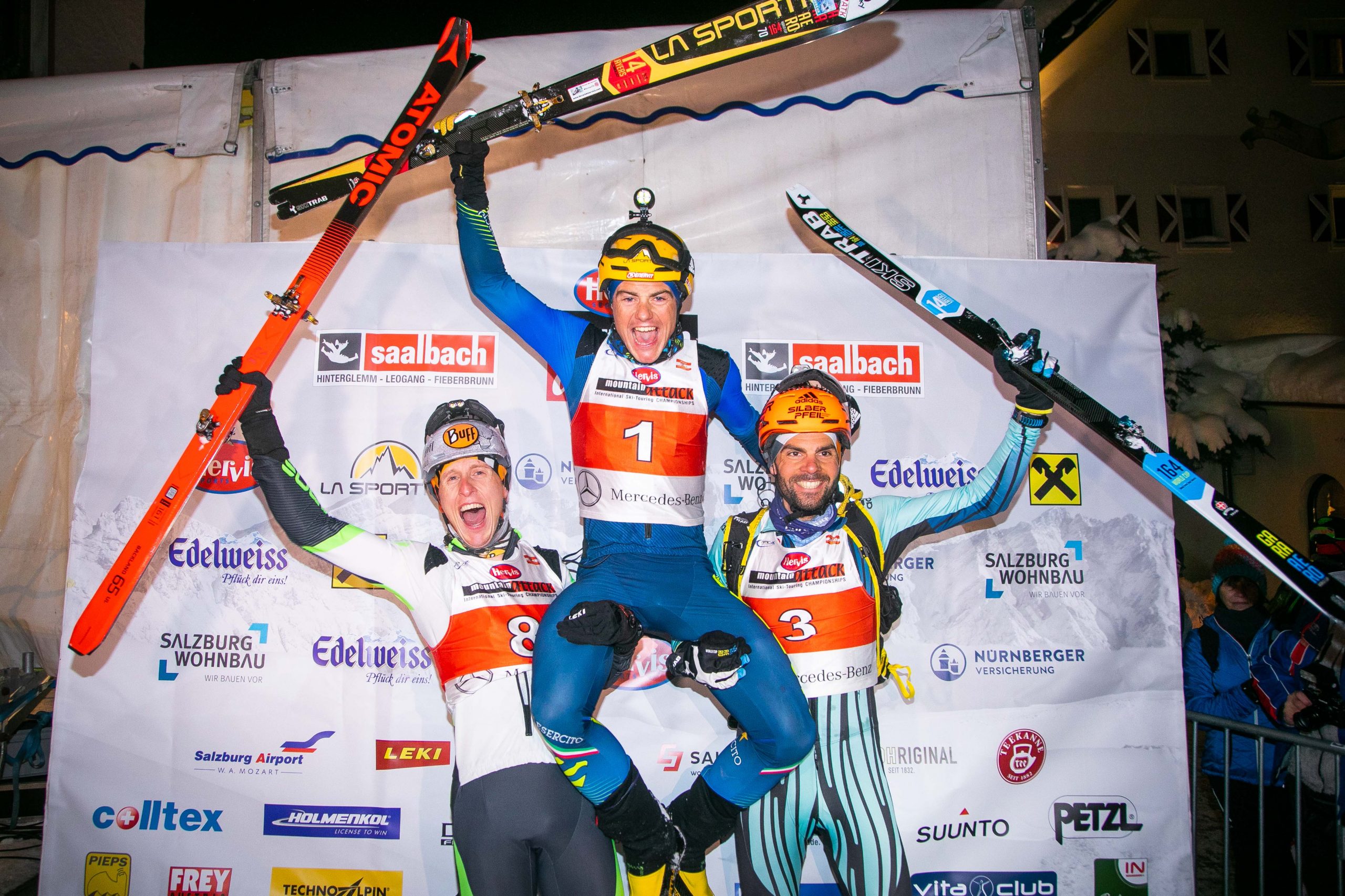 Armin Höfl, Michele Boscacci, Jakob Hermann, Mountain Attack 2019, Saalbach, 20190111, Salzburg, © www.wildbild.at