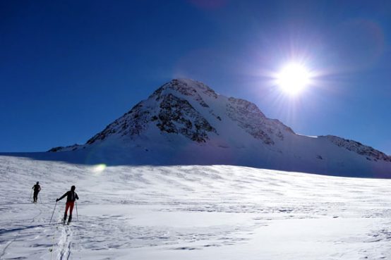 Skibergsteigen an der Wildspitze