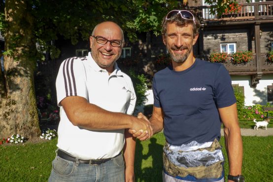 Karl Posch (links) übergibt die sportliche Koordination an Mag. Sepp Gruber