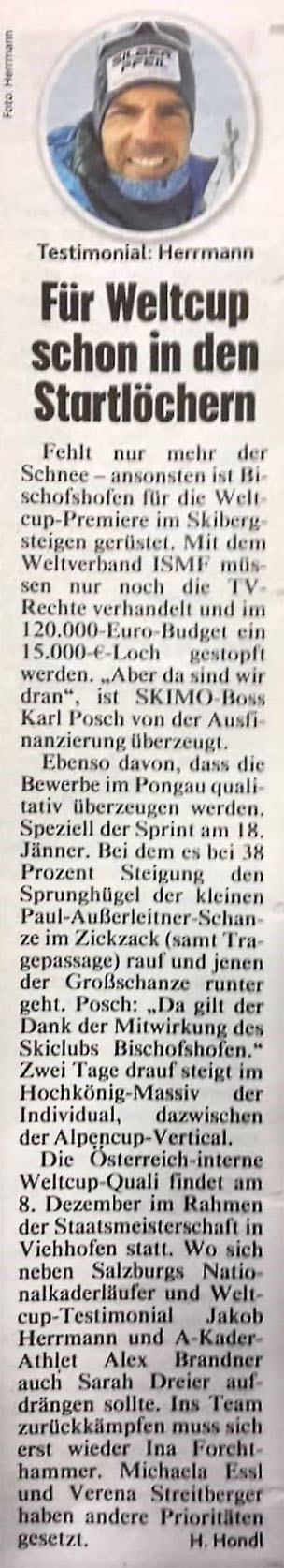 Kronen Zeitung Salzburg 24.10.2018