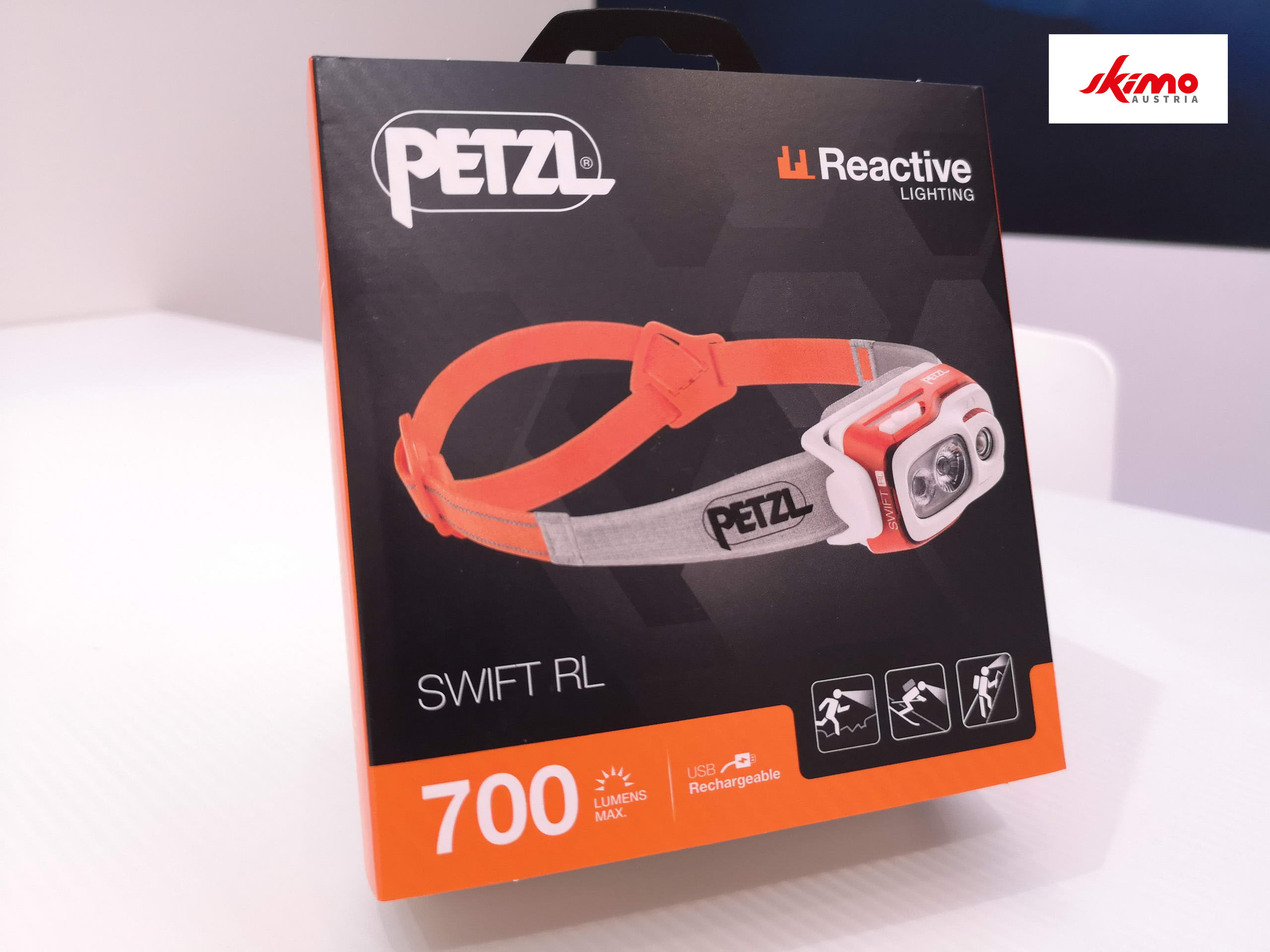 ISPO 2019 Petzl Swift RL Verpackung Bild Karl Posch SKIMO Austria