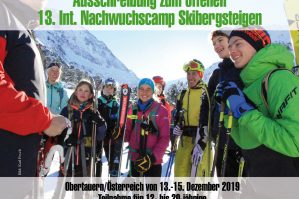 Ausschreibung SKIMO Jugendcamp 13. 15.12.2019 1.1 Entwurf