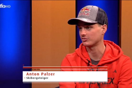 Toni Palzer im Regionalfernsehen Oberbayern Screenshot SKIMO Austria