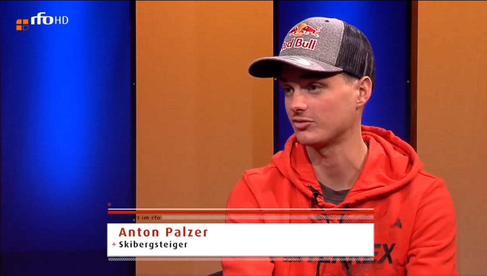 Toni Palzer im Regionalfernsehen Oberbayern Screenshot SKIMO Austria