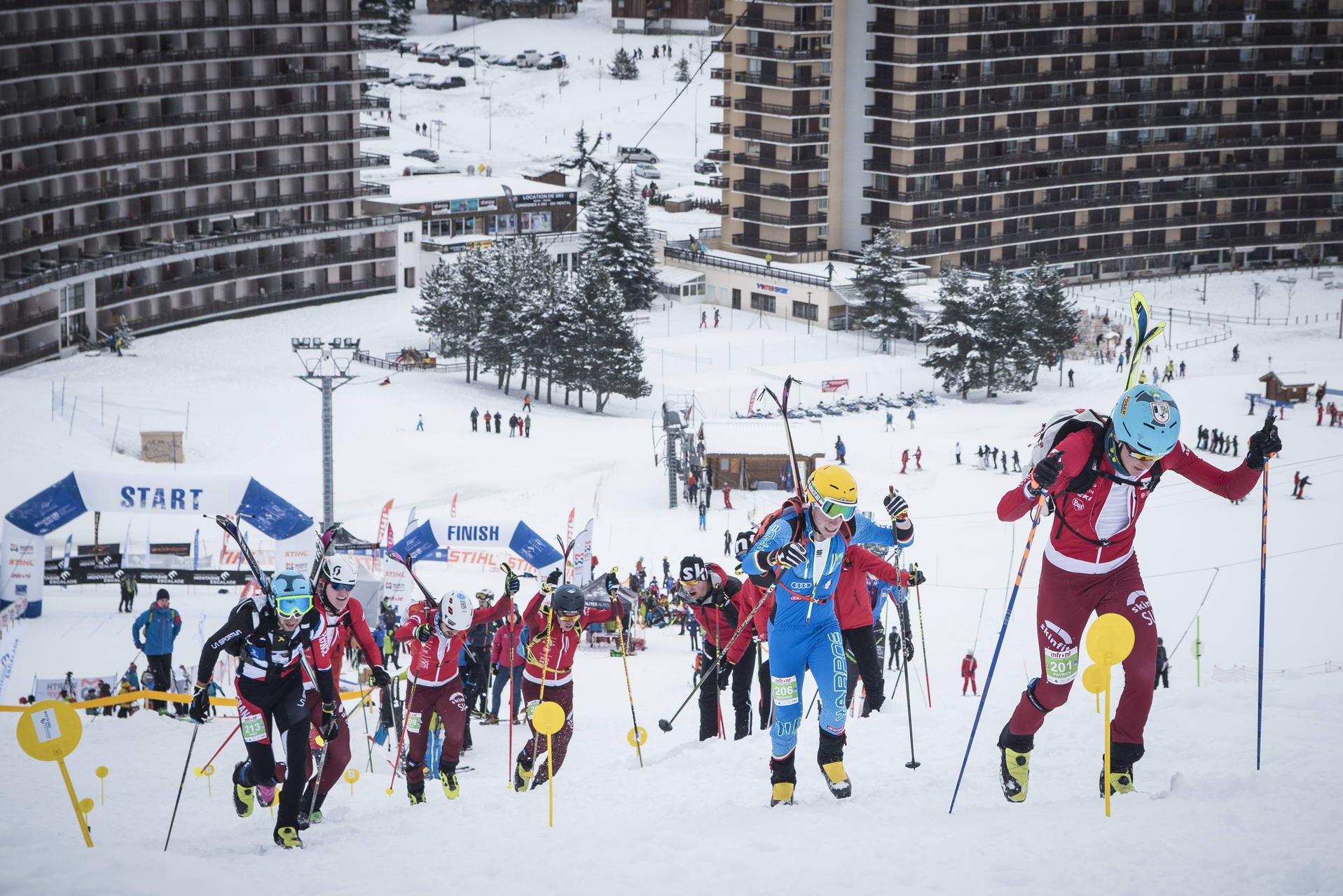 Weltcup Frankreich 2019 SKIMO Austria Sprint Motiv 117 Bild ISMF Areaphoto LR