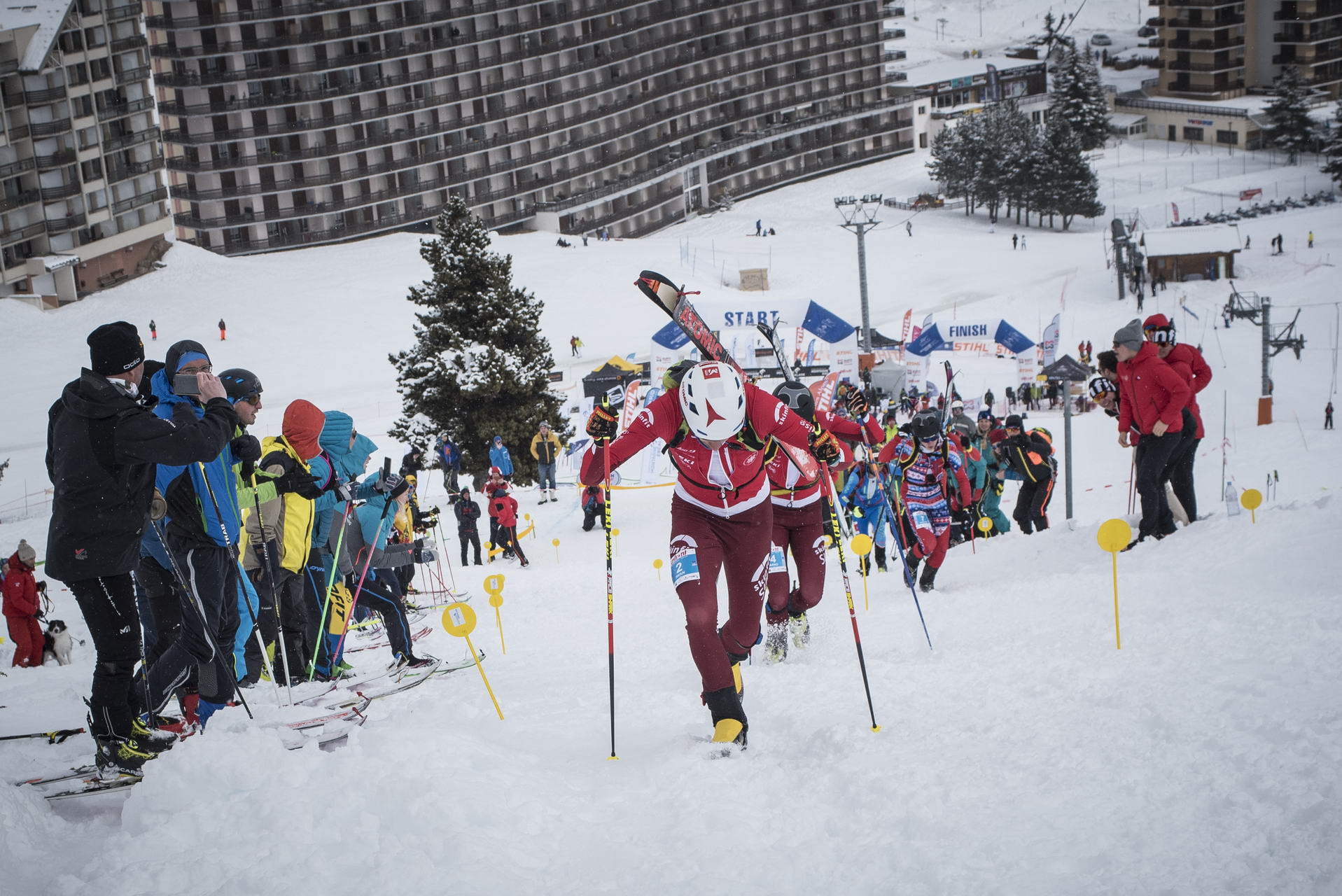 Weltcup Frankreich 2019 SKIMO Austria Sprint Motiv 150 Bild ISMF Areaphoto LR