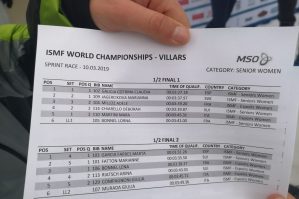 Startliste Halbfinale Senior und Espoir Women